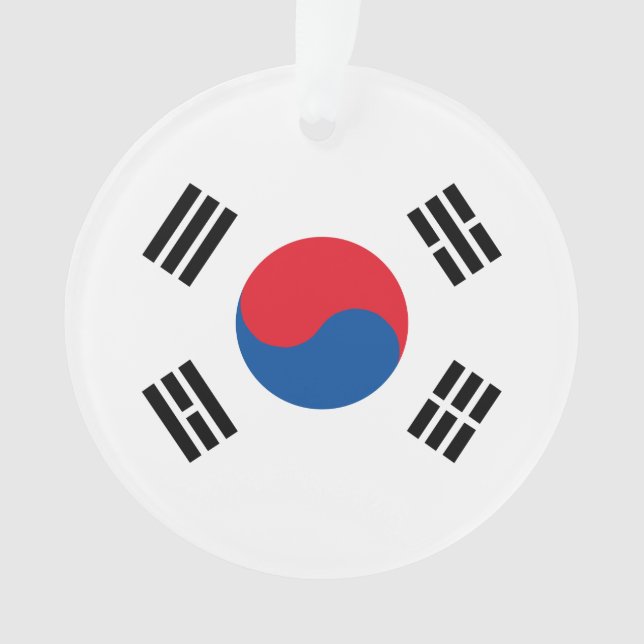 Südkoreanische Flagge Ornament (Vorderseite)