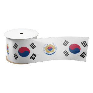 Südkoreanische Flagge Satinband