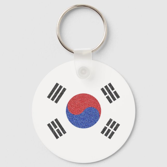 Südkoreanische Flagge Schlüsselanhänger (Vorderseite)