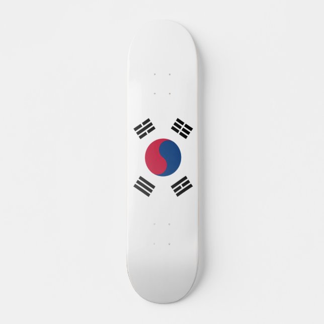 Südkoreanische Flagge Skateboard (Vorne)