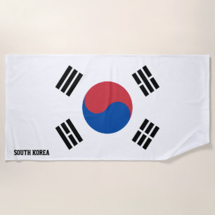 Südkoreanische Flagge Splendid Patriotic Strandtuch