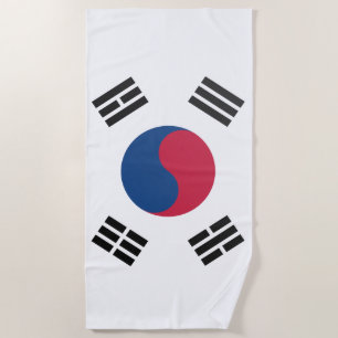 Südkoreanische Flagge Strandtuch