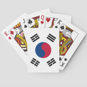 (Südkoreanische) Flagge Südkoreas Spielkarten