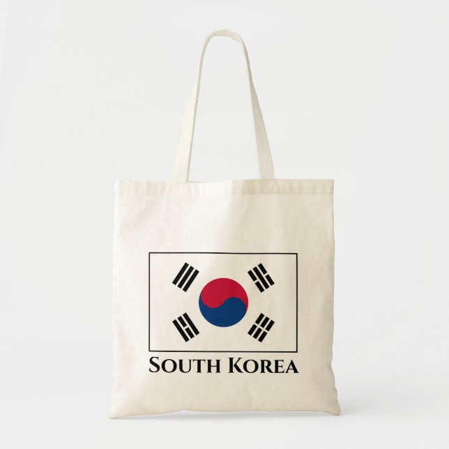 Südkoreanische Flagge Tragetasche (Vorne)