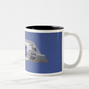 Südkoreanische Flagge Zweifarbige Tasse