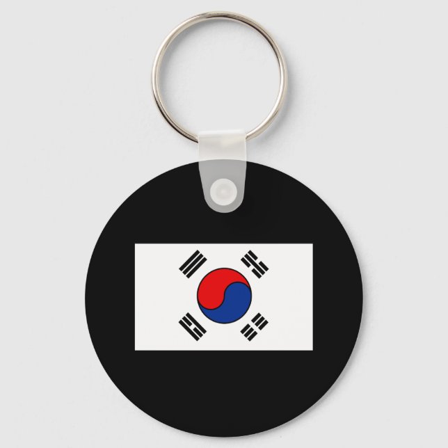 Südkoreanische Flaggen-T - Shirt und Geschenke Schlüsselanhänger (Vorderseite)