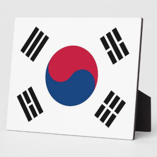 Südkoreanische Flaggenebene Fotoplatte
