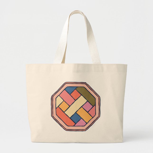 Südkoreanische Musterkunsttasche Jumbo Stoffbeutel (Vorne)