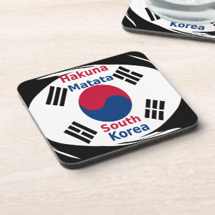 Südkoreanische Nationalflagge: Koreanischer Taegeu Getränkeuntersetzer