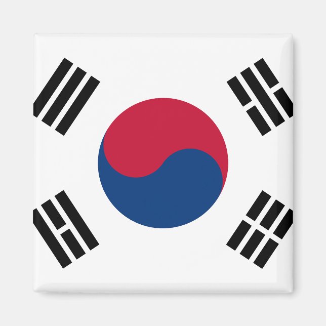 Südkoreanische Nationalflagge Magnet (Vorne)