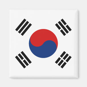Südkoreanischer Flaggenmagnet Magnet