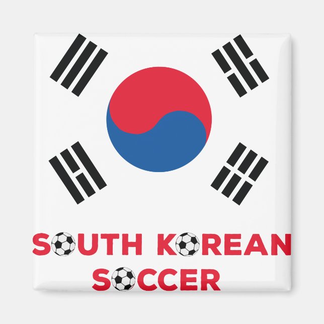 Südkoreanischer Fußball Magnet (Vorne)