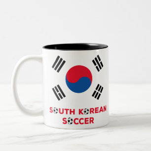 Südkoreanischer Fußball Zweifarbige Tasse