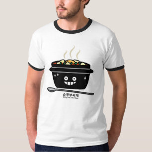 Südkoreanisches Gewürzwein Tofu Stew-Suppe Sundubu T-Shirt
