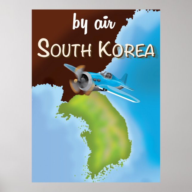 Südkoreanisches Reiseplakat Poster (Vorne)
