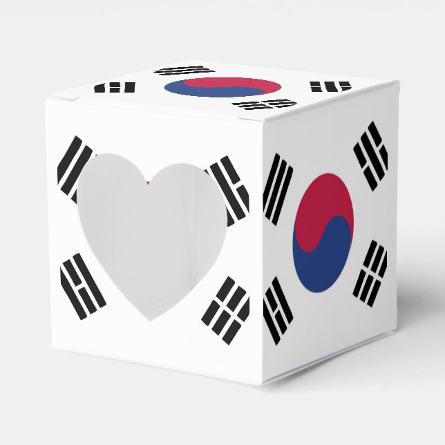 Südkoreas Flaggenzeichen Geschenkschachtel (Vorderseite)