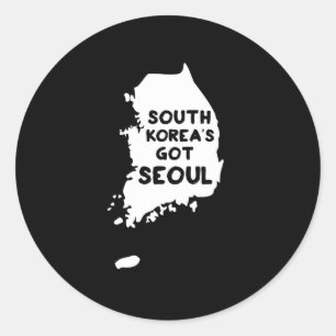 Südkoreas got Seoul Runder Aufkleber