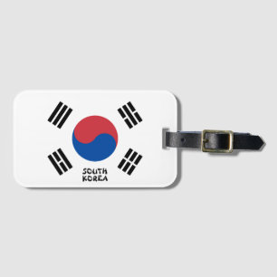 Südkoreas Nationalflagge Patriotisch Gepäckanhänger