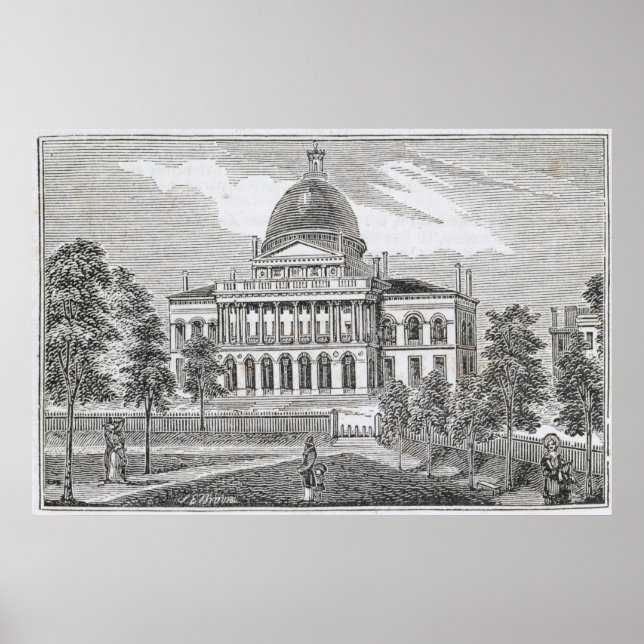 Südlage des Staat in Boston Poster (Vorne)