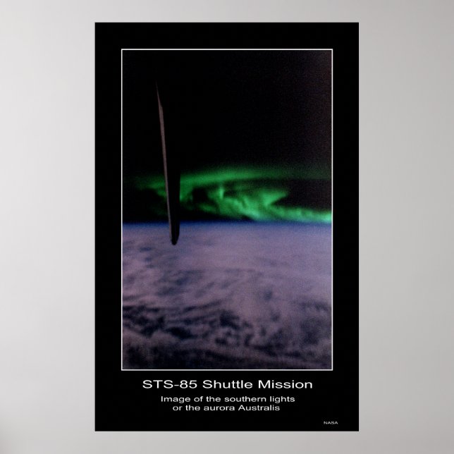 Südlich beleuchtet das aurora... poster (Vorne)