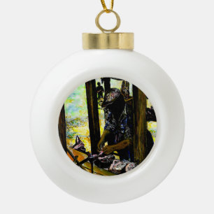 Südlich des Himmels, westlich der Hölle Keramik Kugel-Ornament