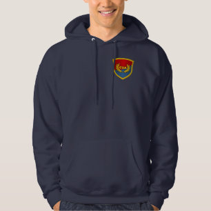 Südlich von Gnaden des Gottes (rot u. blau) Hoodie