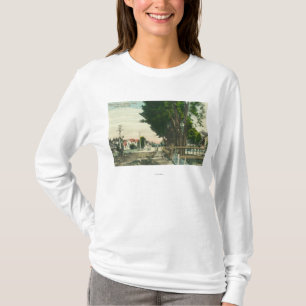 Südliche Ansicht von der kastanienbraunen Straße T-Shirt