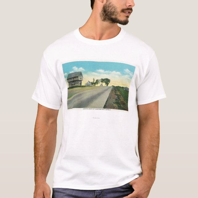 Südliche Ansicht von Saratoga Schlachtfeld T-Shirt (Vorderseite)