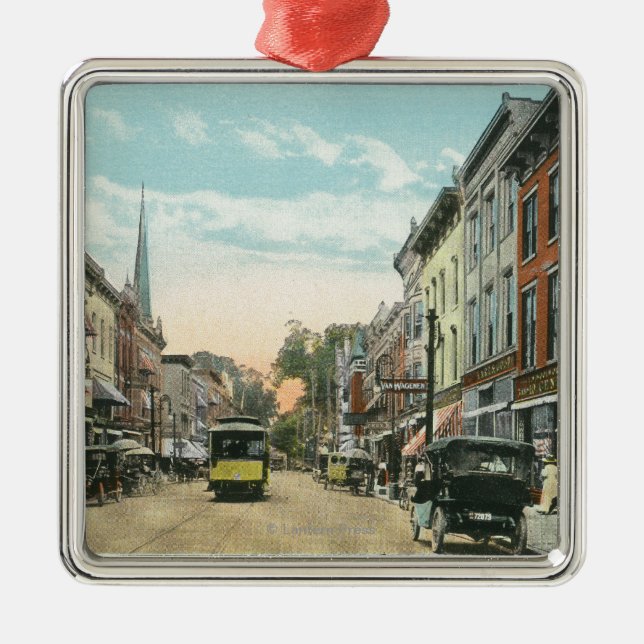 Südliche Ansicht von Wall Street Ornament Aus Metall (Vorne)