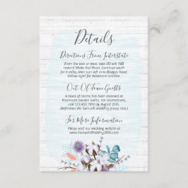 Südliche Baumwolle - Blumenzwiebeldetails / Richtu Begleitkarte