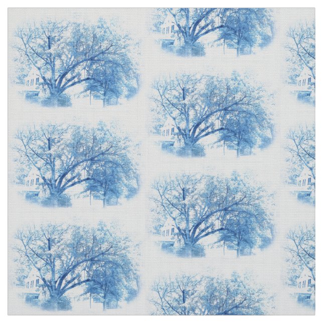 Südliche blaue Eiche Toile Stoff (Muster)