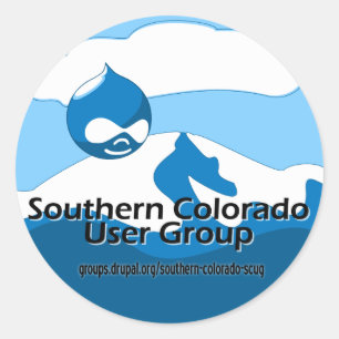 Südliche Colorado-Benutzergruppe Runder Aufkleber