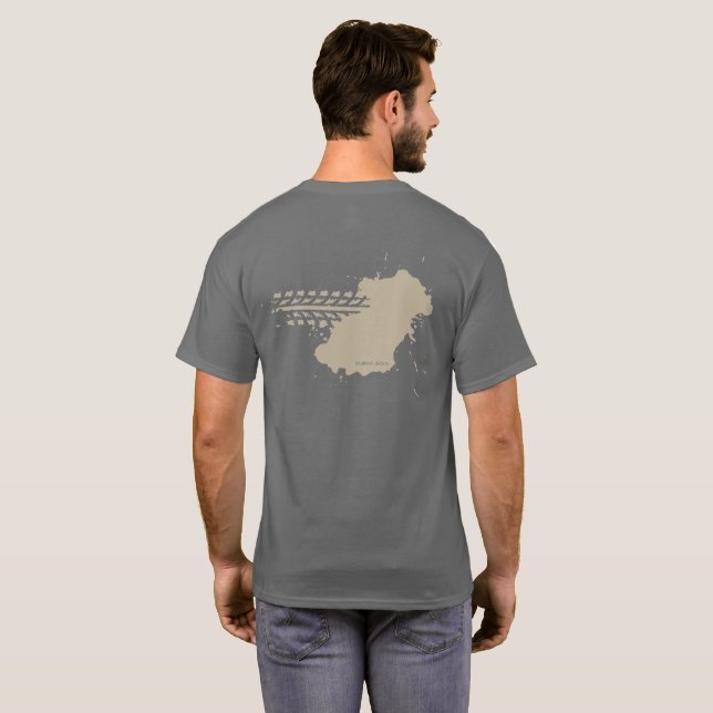 Südliche Diktion: Beschädigter-oben T - Shirt (Schwarz voll)
