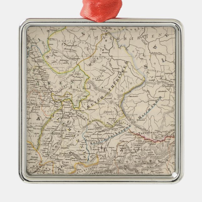 Südliche Donauländer Silbernes Ornament (Vorne)