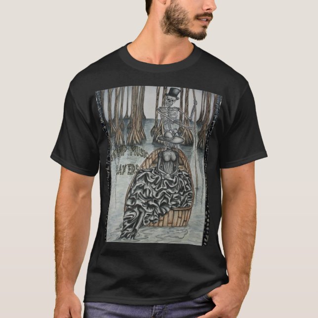Südliche gotische Art durch Sumpf-Musik-Spieler T-Shirt (Vorderseite)