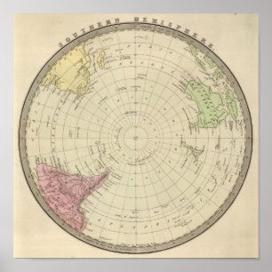Südliche Hemisphäre 3 Poster