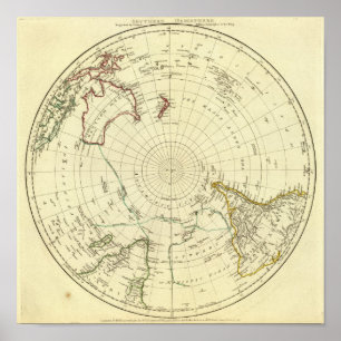 Südliche Hemisphäre Poster