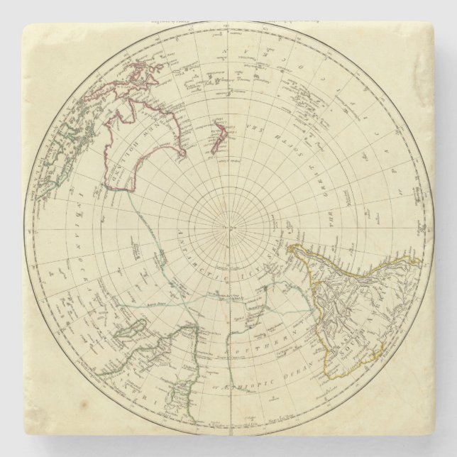 Südliche Hemisphäre Steinuntersetzer (Vorderseite)