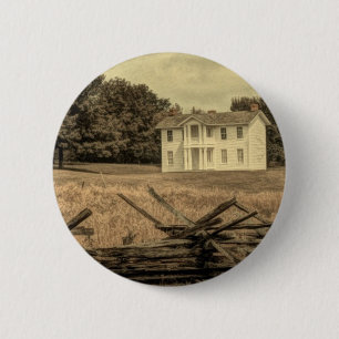 Südliche Landschaft Rustikales Kolonialhaus Button
