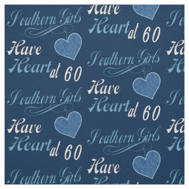Südliche Mädchen Herz 60. Stoff (Muster)