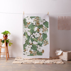 Südliche Magnolien-Blumen-BlumenBlätter-Gewebe Stoff