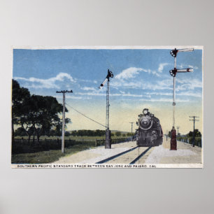Südliche pazifische Eisenbahn zu Pajaro Poster