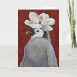Südliche Pinguin Weihnachtskarte Feiertagskarte