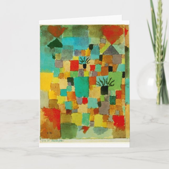 Südliche (tunesische) Gärten von Paul Klee Karte (Vorderseite)