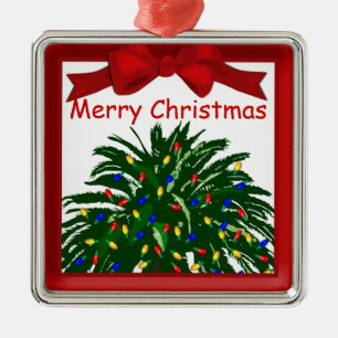 Südliche Weihnachtspalme Premium Ornament Aus Metall