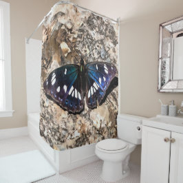 Südliche Weiße Admiral Blauer Schmetterlingsmalere Duschvorhang