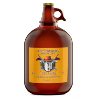 Südlichen Rebellen Vintage-Moonshine anpassen Alkoholflaschenetikett
