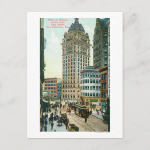Südlicher Blick auf Kearny St von Post St Postkarte