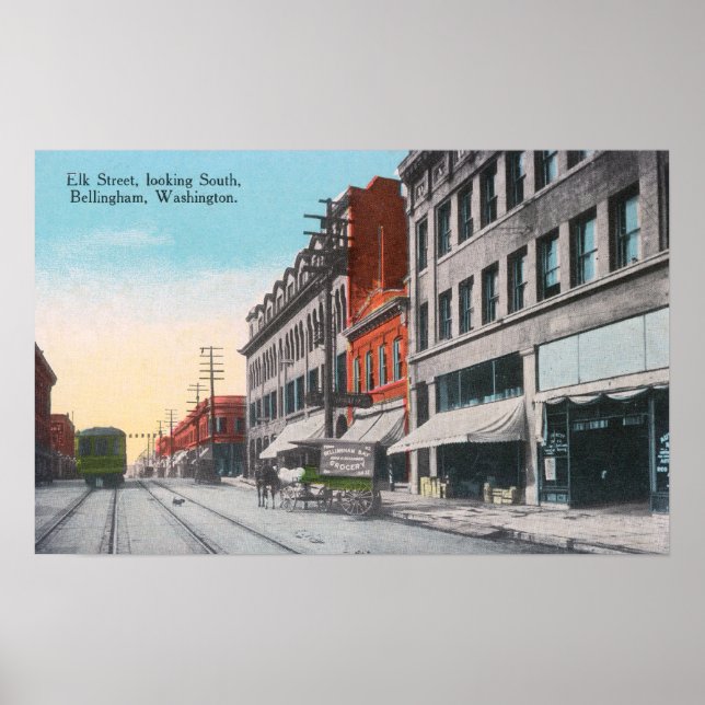 Südlicher Blick aus der Elk Street Poster (Vorne)