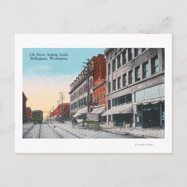 Südlicher Blick aus der Elk Street Postkarte (Vorderseite)